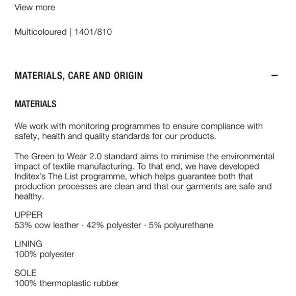 Zara Contrasting leather sneakers - Picture 8 of 10